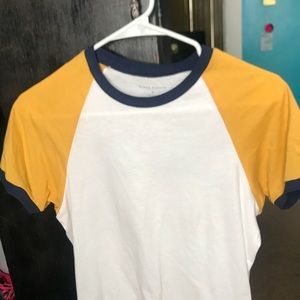 White and Yellow Tee